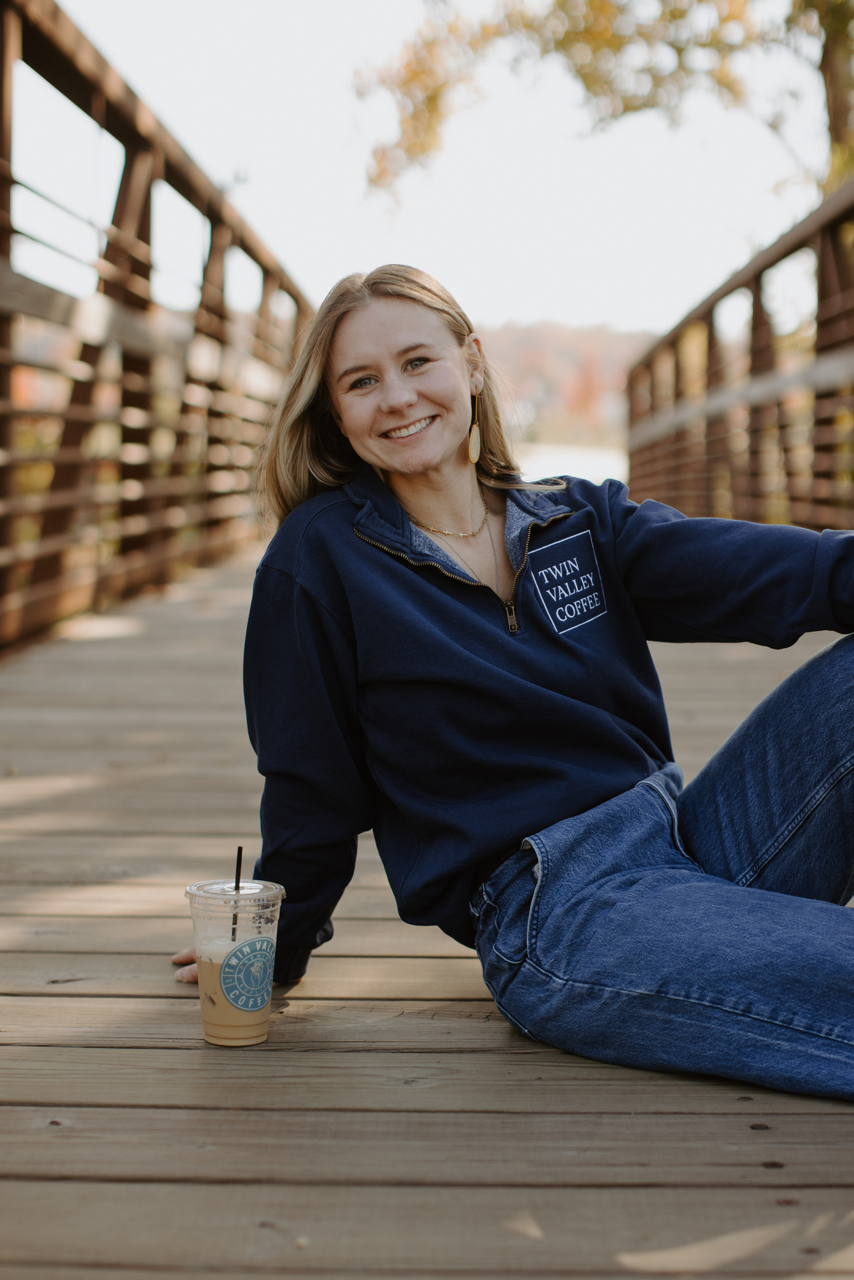 True Blue Quarterzip – Twin Valley Coffee