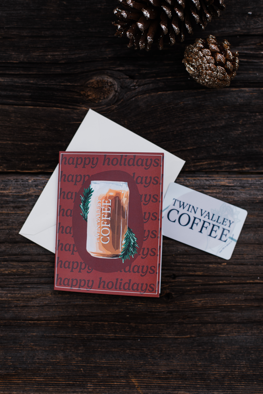 Red Cold Brew Christmas Card