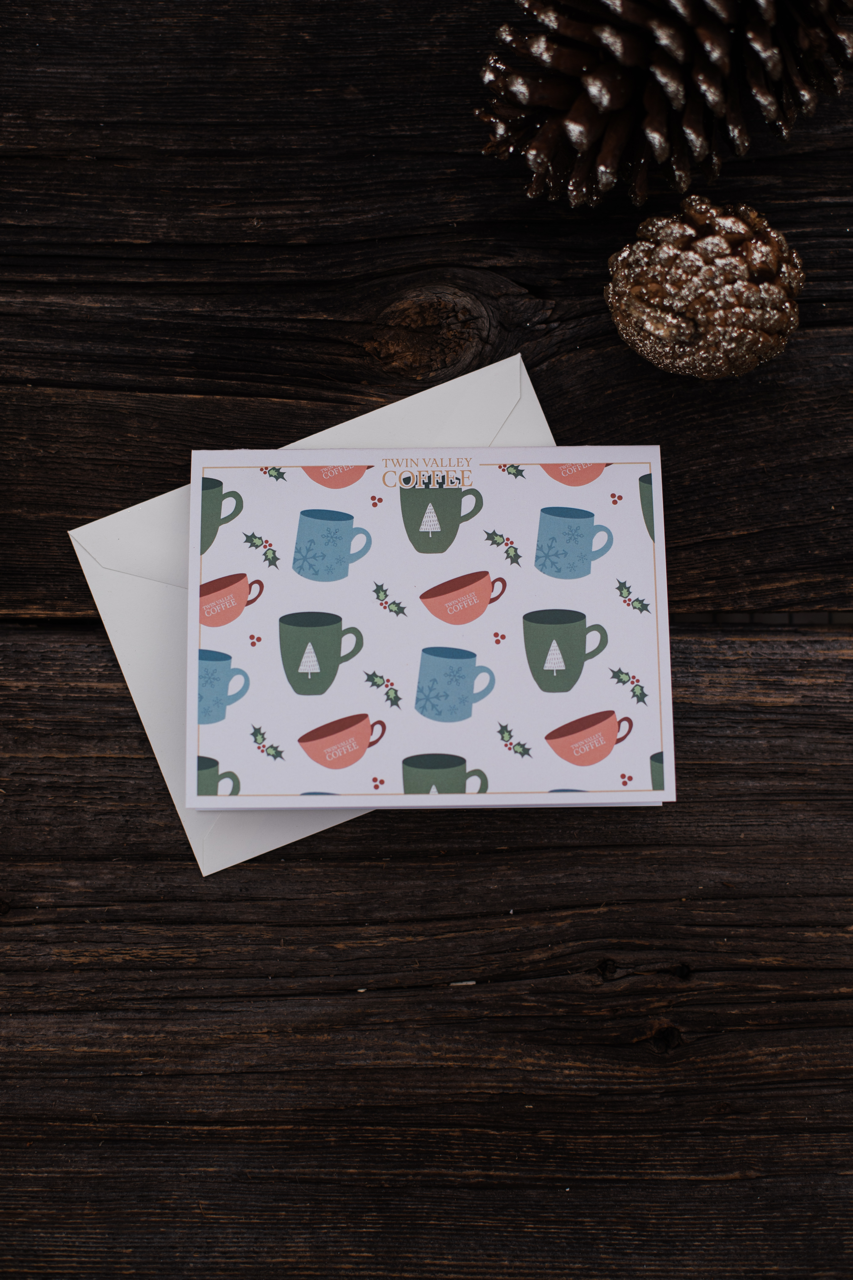 Multicolor Mug Christmas Card