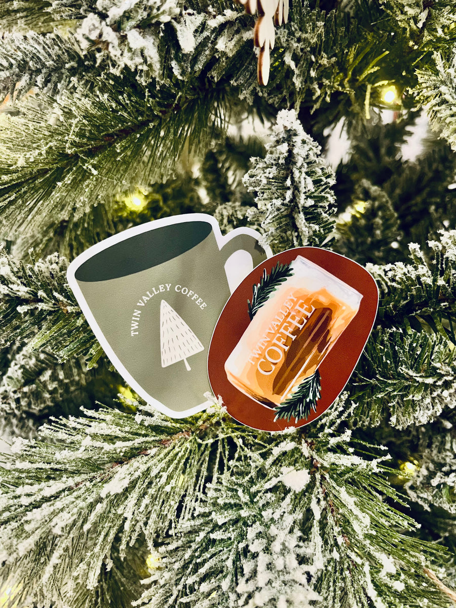 Christmas Green Mug Sticker