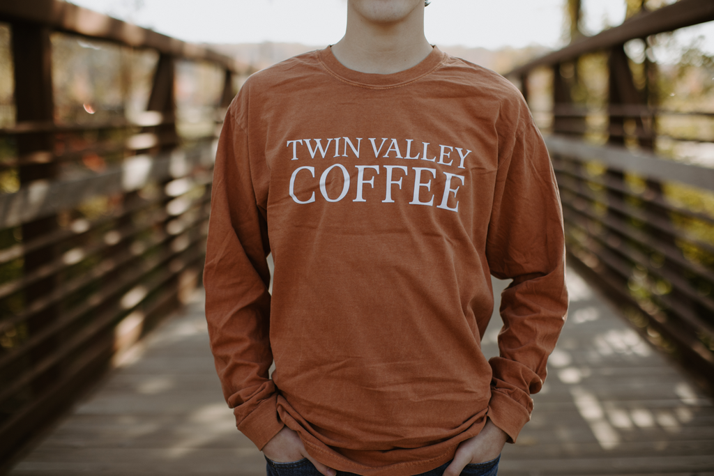 Classic Yam Long Sleeve Cotton Shirt – Coffee Apparel | Twin