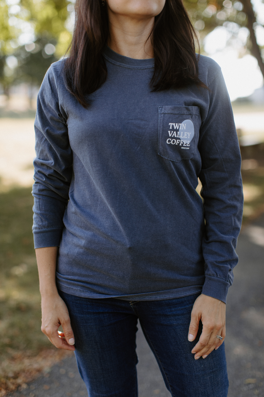 Denim Longsleeve Pocket Tee
