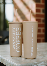 24oz Tan Tumbler