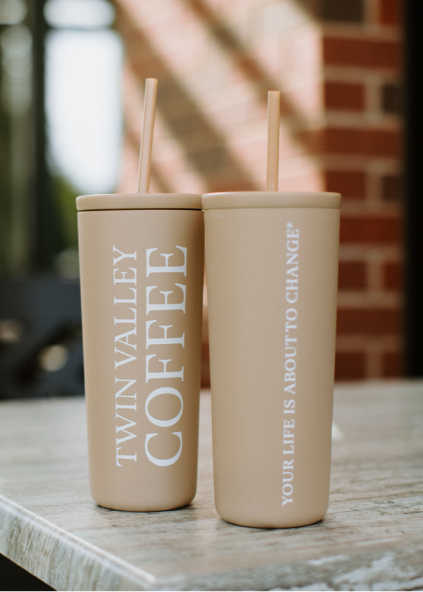 24oz Tan Tumbler