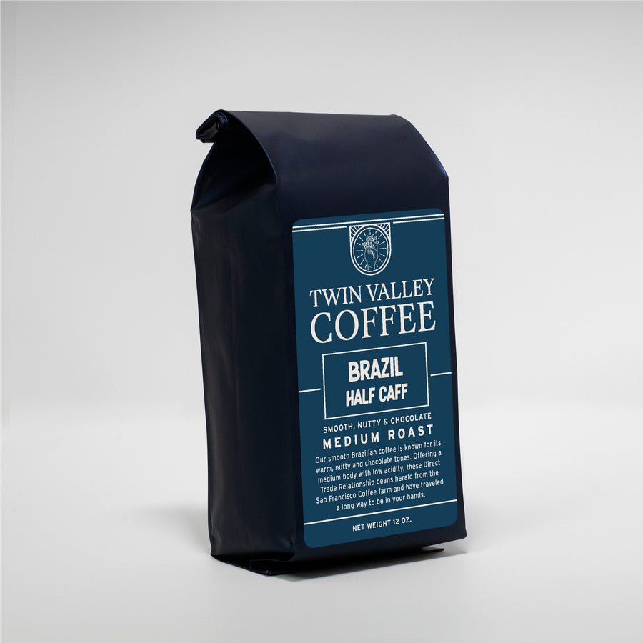 Brazil Half Caff: Smooth, Nutty & Chocolate