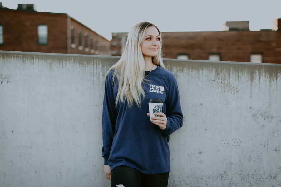 Adult Blue Long Sleeve T